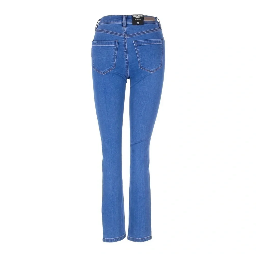 Blank NYC Great Jones High Rise Crop Skinny Jeans 28 Heaven Sent Blue Wash NWT